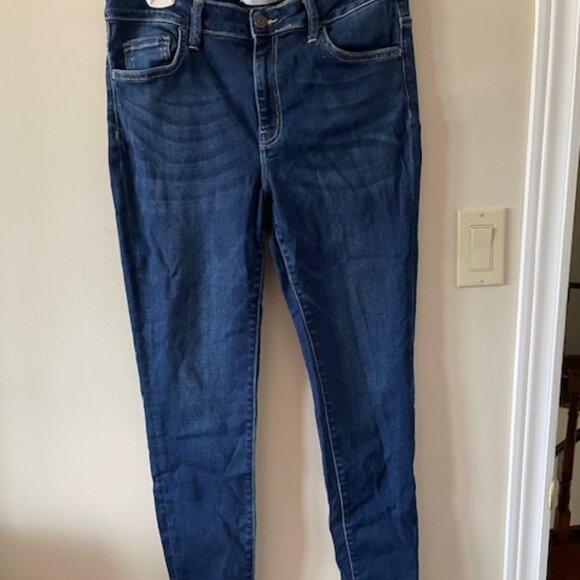 Flying Monkey – navy blue denim- Slim-Fit High Mid Jeans   Size 31 - Picture 1 of 8